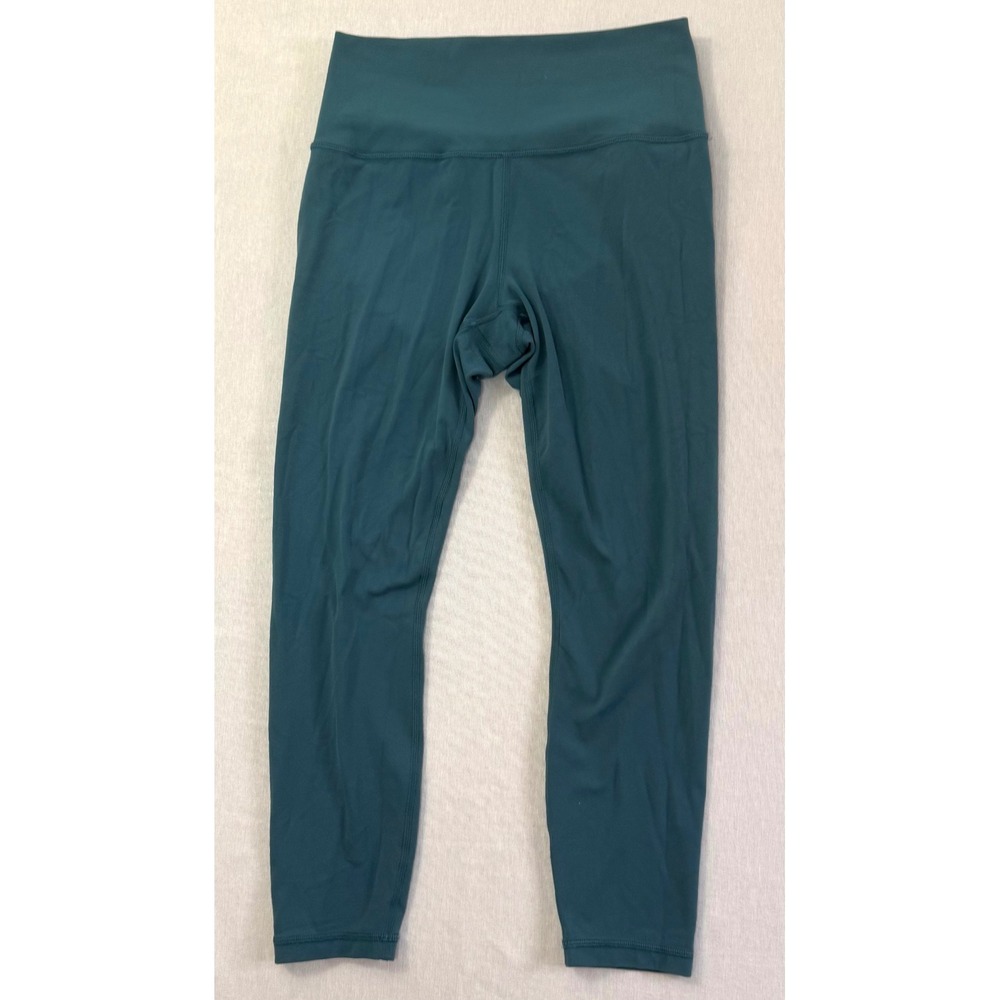 Athleta Womens High Waisted 7/8 Leggings Teal Green Activewear Yoga Pants